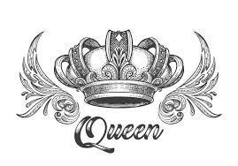princess crown sketch vector images