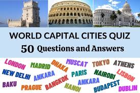 world capital cities quiz 50
