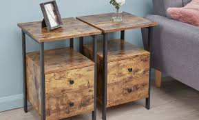 Industrial Style Bedside Table Groupon