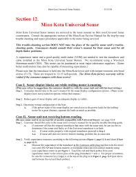 Section 12 Minn Kota Universal Sonar Manualzz Com