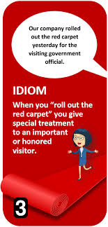 idiom quiz red carpet sorry all