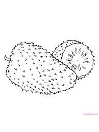 soursop coloring pages pdf. Soursop is a fruit that is high in fiber and  also vitamin C, but its caloric cont… | Fruit coloring pages, Coloring  pages, Soursop fruit