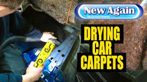 how to dry carpets in a wet car video