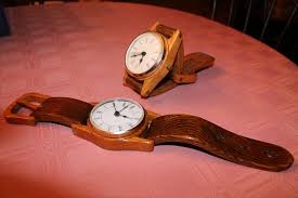 Wooden Wrist Watch Clocks For The Desk