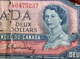 hard to find 2 bills 1954 canada
