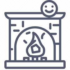 Fire Fireplace Heat Holidays Icon