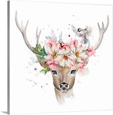 Fl Woodland Deer Art Prints Deer