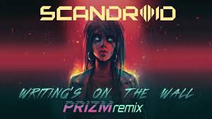 From the biblical story in daniel 5, where, during a feast held by king belshazzar, a hand suddenly appears and writes on a wall the following aramaic words: Scandroid Writing S On The Wall Prizm Remix Remix Original Music Synthwave