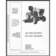 Sears Garden Tractor 42 48 Mower