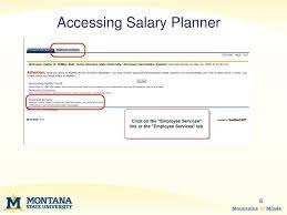 salary planner budget development