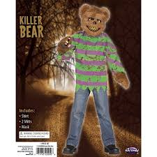 Halloween Boys Killer Bear Child Costume Size Medium By Fun