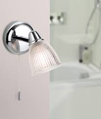 chrome bathroom ip44 rated wall light