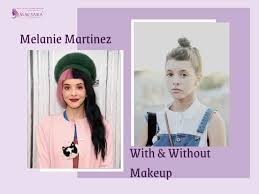 melanie martinez with makeup and no