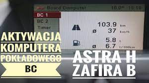 Aktywacja komputera BC Astra H Zafira B - YouTube