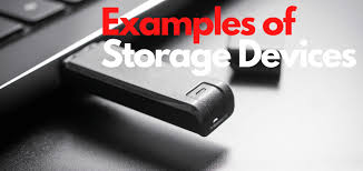 types of storage devices 4 exles of