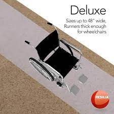 Clear vinyl plastic floor runner/protector for low/deep pile customs services and international tracking provided. Resilia Deluxe Clear Vinyl Plastic Floor Runner Protector For Deep Pile Carpet Non Skid Textured Pattern 36 Inches Wide X 6 Feet Long Walmart Com Walmart Com