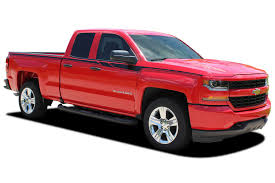 2014 2017 2018 Chevy Silverado Stripes Accelerator Decals Truck Vinyl Graphic Upper Body Accent Side Door Special Edition Rally Kit
