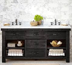 This pottery barn mason single sink vanity has three deep drawers and ample space for everything you need! 25 Best Black Bathroom Vanities In Every Design Style And Trend Candie Anderson