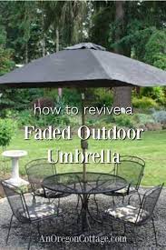 how to paint a faded outdoor umbrella