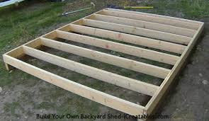 how to build a shed floor