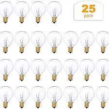 25pcs G40 Replacement Bulbs Globe Clear