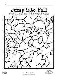I have searched everywhere for coloring pages that teach color words. Fall Color By Numbers Worksheet All Kids Network