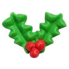Edible Holly And Berry Cake Decorations gambar png