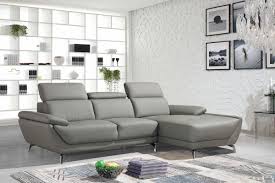modern grey eco leather sectional sofa