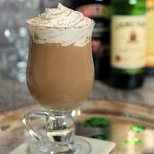 irish coffee with hazelnut liqueur