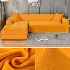 velvet sofa cover elastic thick l