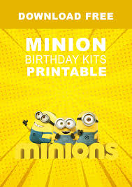 free printable minions baby shower