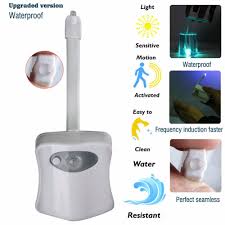 Us 2 5 30 Off Sensor Toilet Light 8 Color Bathroom Nightlight Led Human Body Motion Activated Pir Automatic On Off Seat Sensor Lamp Lighting In Led