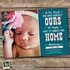 Personalized Baby Girl Birth Announcement Digital File In