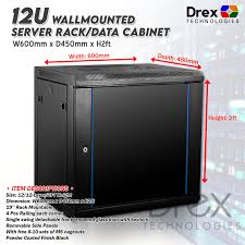 wallmounted data cabinet server rack