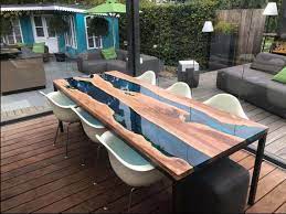 Resin Table Top Dining Table