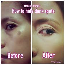 conceal dark spots with makeup