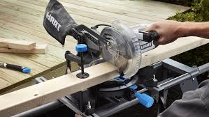 cut baseboard trim with miter saw