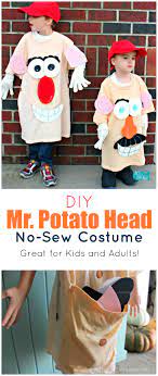diy no sew mr potato head costume for