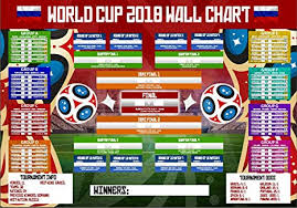 World Cup Wall Chart 2018 Russia Planner Fixtures Football