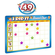 Rewards Chore Chart For Kids 49 Responsibility And Behavior Chores Ultra Thick Magnetic Board