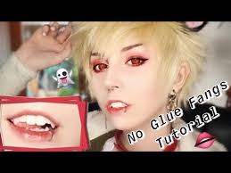 how to make fangs for cosplay no glue