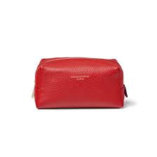 london makeup bag in cardinal red