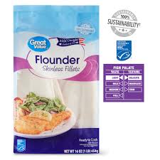 Great Value Frozen Flounder Fillets 1 Lb Walmart Com