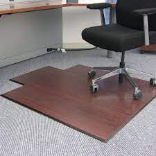 bamboo tri fold office chair mat