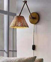Rattan Wall Sconce Brass 28includes