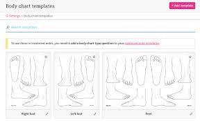 Foot Diagrams Are Now Included In Body Charts Templates