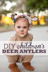 Learn how to make your own snowy winter forest themed headband that glows in the dark! Children S Deer Antlers And Costume Blushing Rubies