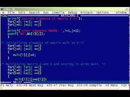 c program for matrix multiplication