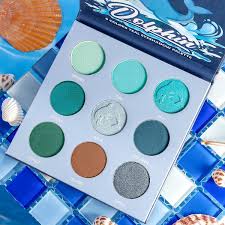 de lanci blue teal eyeshadow palette