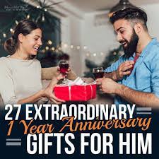1 year anniversary gifts are traditionally made from paper or if you want to follow the modern anniversary list then you have clocks. 27 Extraordinary 1 Year Anniversary Gifts For Him